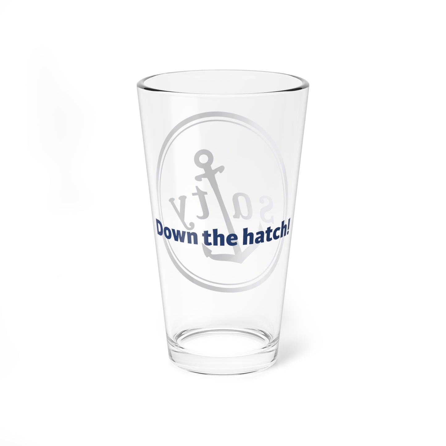 Salty™ Down the Hatch! Mixing/Drinking Glass, 16oz