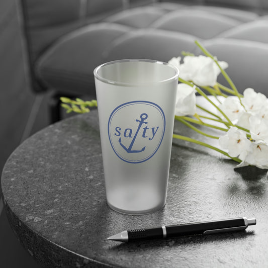 Salty™ Frosted Pint Glass, 16oz